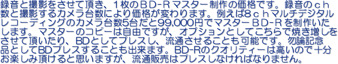 ^ƎBeĒA1̂ac-q}X^[̉iłB^̂
ƎBeJ䐔ɂ艿iς܂BႦ8}`fW^
R[fBÕJ䐔5䂾99,000~Ń}X^[ac-q𐧍삢
܂B}X^[̃Rs[͎RłAIvVƂĂŏĂ
ĒABDƂăvXAʂ邱Ƃ\łBܘ_LO
iƂBDvX邱Ƃo܂BBD-R̃NIeB[͍̂ŏ\
yݒƎv܂Aʔ̔̓vXȂ΂Ȃ܂B
