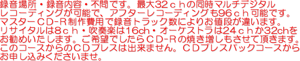 ^ꏊE^eEsłBő32̓}`fW^
R[fBO\ŁAAt^[R[fBO96\łB
}X^[bc-qpŘ^gbNɂ肨liႢ܂B
TC^8Ety16chEI[PXg2432ch
߂܂B]łbc-q̏ĂĒ܂B
̃R[X̂bcvX͏o܂BbcvXpbNR[X
\݂܂B